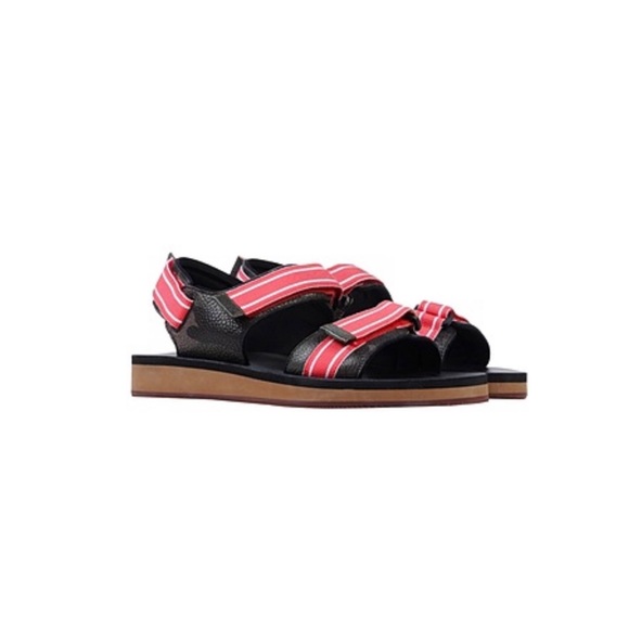 Valentino Garavani Army Striped Leather & Textile Sandals - Size 42 (9) / $895